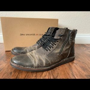 John Varvatos Barrett Side Zip Boots - 10.5